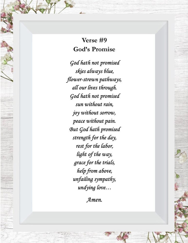 God Hath Not Promised Poem 