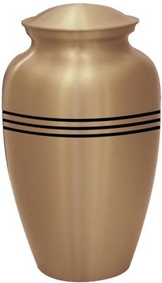 Brass Urn (Classic Gold with Stripes)
